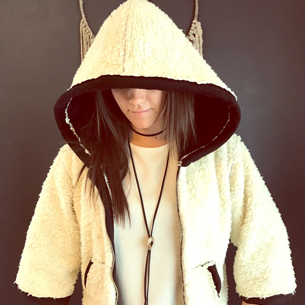 Aiko fleece Anthropologie jacket